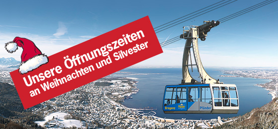 Öffnungszeiten an Weihnachten und Silvester