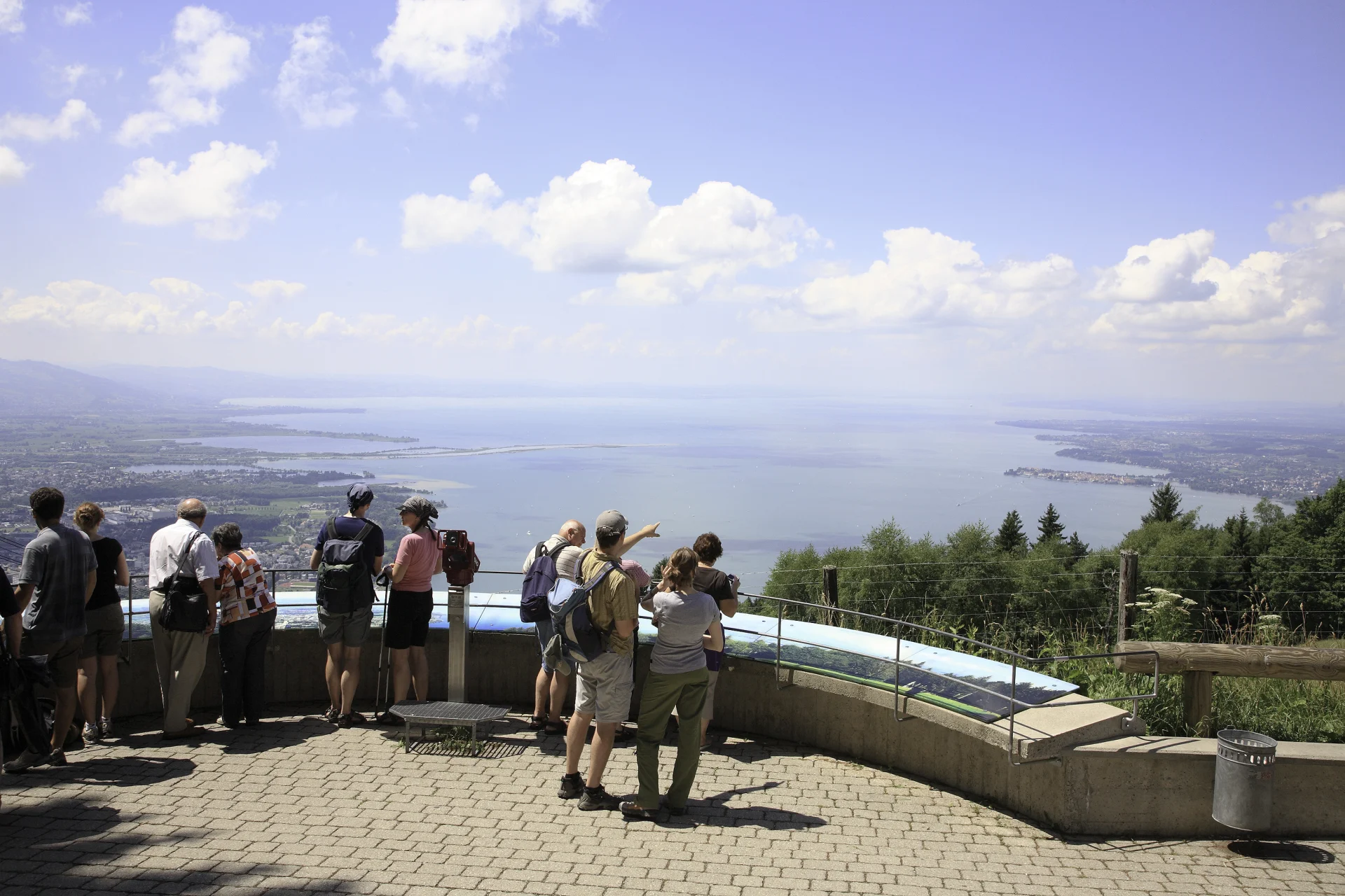 Panoramaausblick vom Pfänder