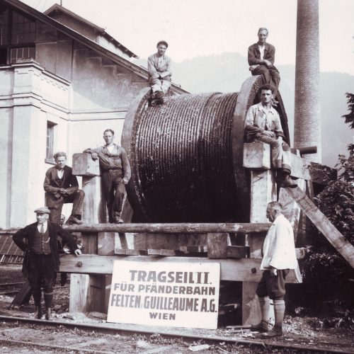 Ankunft Tragseile