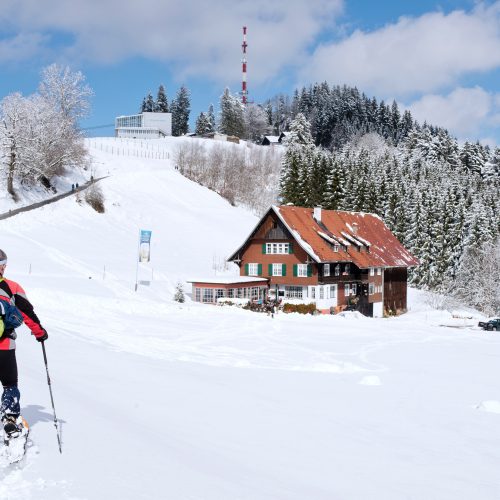 Dohle Schneeschuhwanderer Heidegger