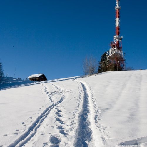 Winter Funkmast